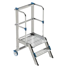 Produit Plateforme de travail aluminium – 2 marches – H 1,52 m – charge 150 kg Image