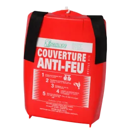 Produit Couverture anti-feu L120xl120 cm - Avec coffret ABS phosphorescent Image
