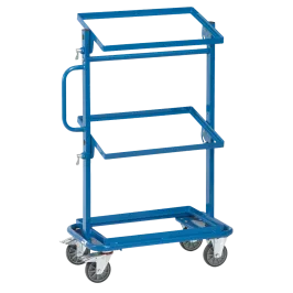 Produit Servante pour bacs plastiques inclinables – 3 plateaux, 200 kg Image