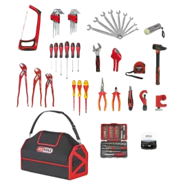 Produit Composition d'outils sanitaire et chauffage avec sac - 125 pièces Image
