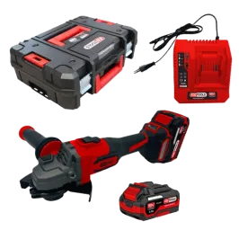 Produit Coffret meuleuse angulaire avec 2 batteries et chargeur - 1200W Image