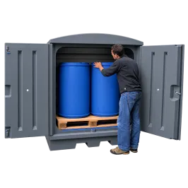 Produit Box de stockage en PEHD pour 2 fûts – 280 litres Image