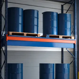Produit Bac de rétention acier laqué sur lisses avec caillebotis - 1000 litres Image