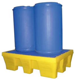 Produit Bac de rétention PEHD pour 2 fûts avec caillebotis - 240 litres Image