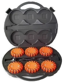 Produit Mallette 6 feux LED rechargeables pour urgence et signalisation Image