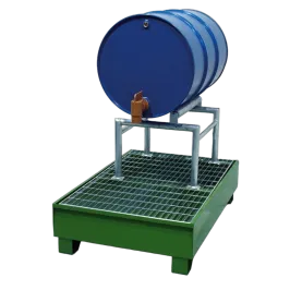 Produit Support de soutirage acier à rouleaux - 1 fût Image