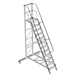 Produit Plateforme de travail aluminium – 12 marches – H 4,02 m – charge 150 kg Image