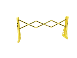 Produit Barrière extensible en polypropylène - Jaune et Noir - 2m40 Image