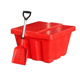 Produit Bac à sel - Rouge en PEHD - 100L Image
