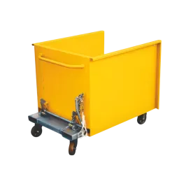 Produit Benne à déchets plats avec roues – 1500 Litres Image