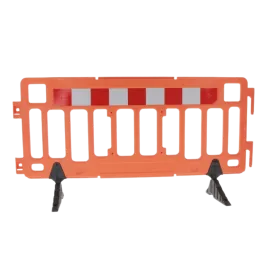 Produit Barrière plastique 2x1m - Pied repliable Image