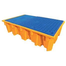 Produit Bac de rétention PEHD pour 1 IBC avec caillebotis PEHD - 1050 litres Image
