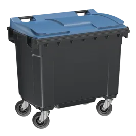 Produit Conteneur 4 roues 660 L - Couvercle bleu Image