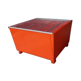 Produit Bac de rétention acier laqué pour 1 IBC avec caillebotis fil - 1000 litres Image