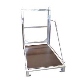 Produit Palette Métallique Repliable – Plateau Bois Anti-Dérapant et Protection Mousse Image