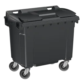 Produit Conteneur 4 roues 660 L - Couvercle gris Image