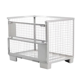 Produit Caisse palette ajourée type "Europool" Capacité 1000kg – Fond tôlé Image