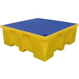 Produit Bac de rétention PEHD pour IBC et fûts avec caillebotis PVC - 1500 litres Image