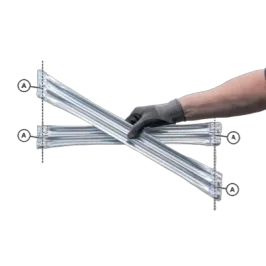 Produit Entretoise GALVAFIX - Profondeur 400 mm - Renfort de rigidité pour rayonnage Image