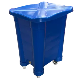 Produit Bac de stockage bleu avec roulettes - 115L Image