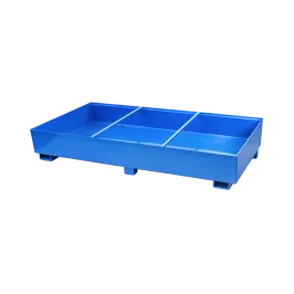 Produit Bac de rétention acier laqué pour 2 cubitainers sans caillebotis - 1000 litres Image