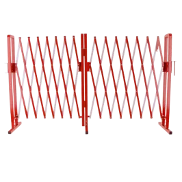 Produit Barrière extensible en acier - Pieds fixes - 4 m Image