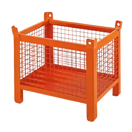 Produit Conteneur grillagé (Lot de 6) – Gerbable, Avec pieds, 800x600x695mm Image