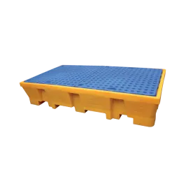 Produit Bac de rétention PEHD pour 2 IBC avec caillebotis - 1050 litres Image