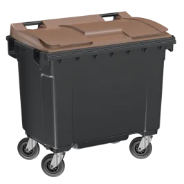 Produit Conteneur 4 roues 660 L - Couvercle marron Image