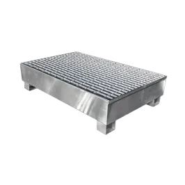 Produit Bac de rétention acier pour 2 fûts avec caillebotis - 220 litres Image