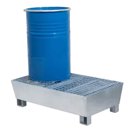 Produit Bac de rétention acier pour 2 fûts avec caillebotis fils - 220 litres Image