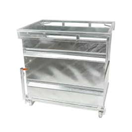 Produit Conteneur à fond ouvrant acier galvanisé – 1000 Litres Image