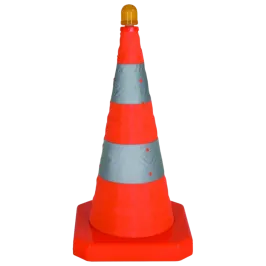 Produit Cône de signalisation pliable lumineux - 620mm Image