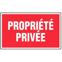 Produit Panneau - propriété privée – L330xl200 mm Image