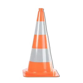 Produit Cône de signalisation en polypropylène- L290xl290xH790 mm Image