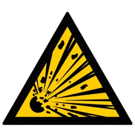 Produit Panneau de danger – Matières explosives - L300xH300 mm Image