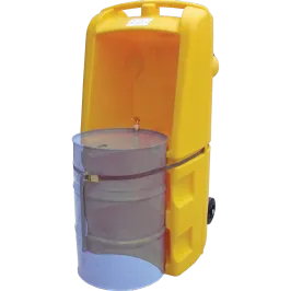 Produit Chariot PEHD jaune pour 1 fût - 250 litres Image