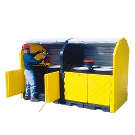 Produit Module d'extension pour box de stockage 4 fûts en PEHD Image