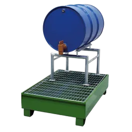 Produit Support de soutirage acier à cornière - 1 fût Image