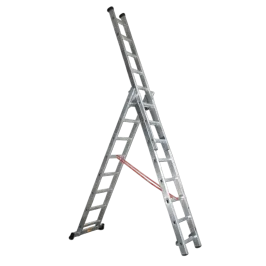 Produit Échelle transformable 3 plans – 3×7 échelons – H 4 m – charge 150 kg Image