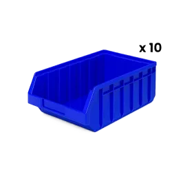 Produit Lot de 10 Bacs à bec plastique Bleu 27 L Image