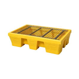 Produit Bac de rétention PEHD pour 2 fûts avec caillebotis acier - 240 litres Image