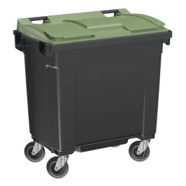 Produit Conteneur 4 roues 770 L - Couvercle vert Image