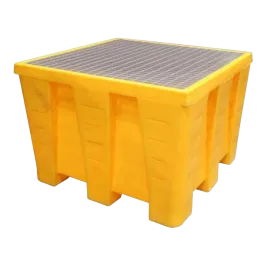 Produit Bac de rétention PEHD pour 1 IBC avec caillebotis acier - 1200 litres Image