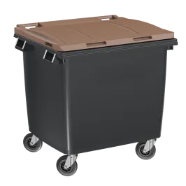 Produit Conteneur 4 roues 1000 L - Couvercle marron Image