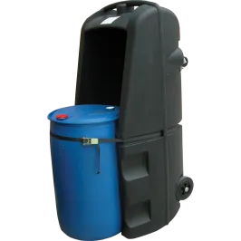 Produit Chariot PEHD noir pour 1 fût - 250 litres Image