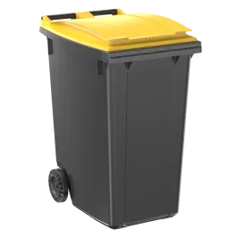 Produit Conteneur 2 roues 360 L - Couvercle jaune Image