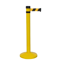 Produit Poteau acier à sangle - 4m - Jaune/Noir Image