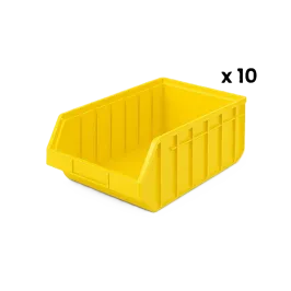 Produit Lot de 10 Bacs à bec plastique Jaune 27 L Image