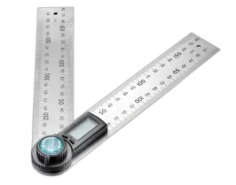 Produit Rapporteur d'angle numérique et règle - Inox Image